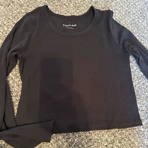 Everlane cropped microrib top